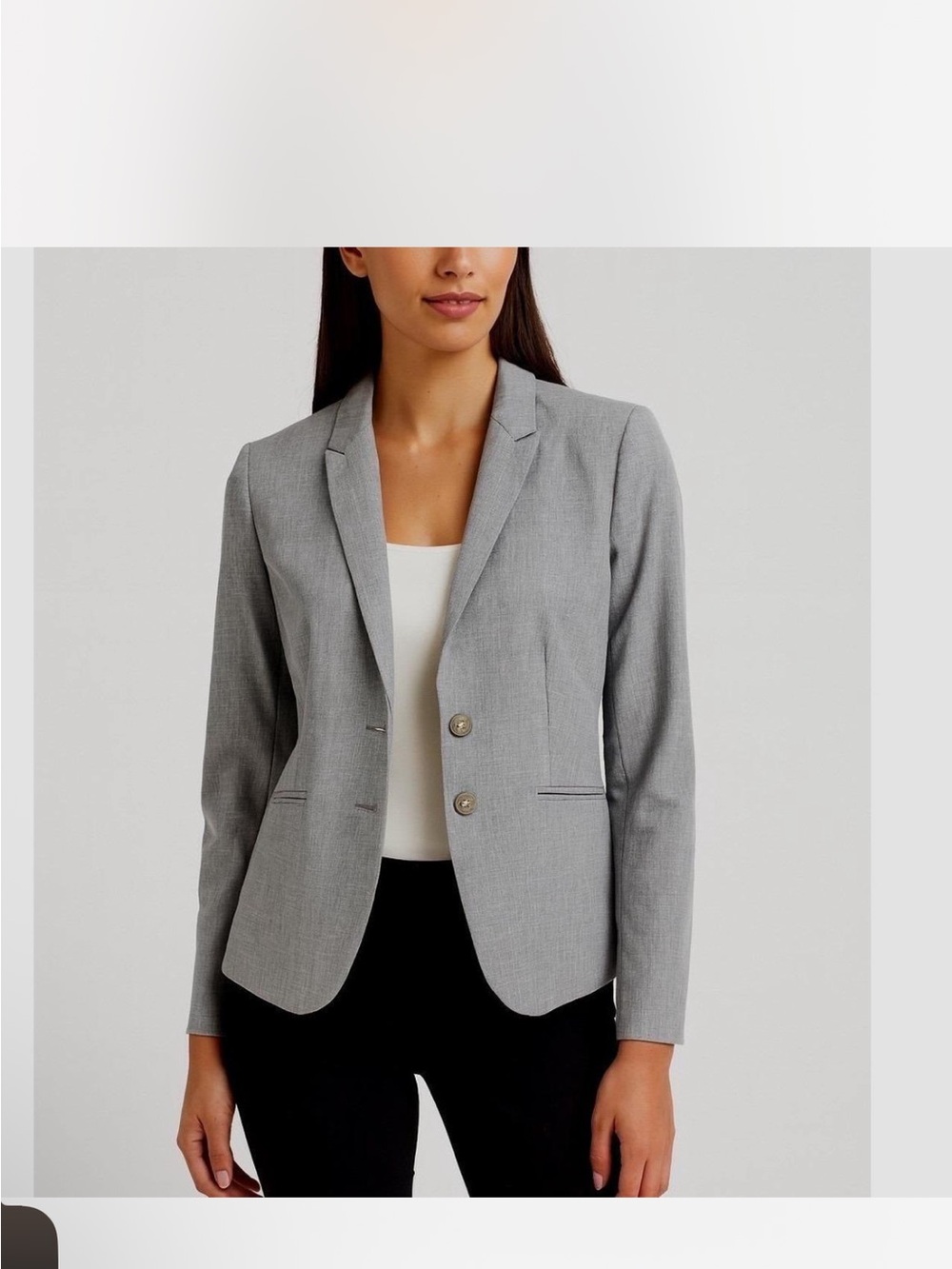 The Limited Classic Grey Women's Tailored Blazer